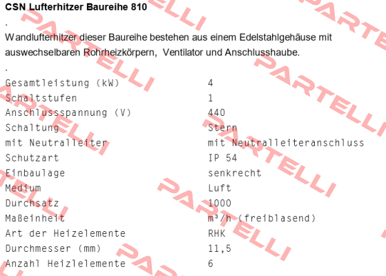 CSN Lufthitzer 810/4 (24710603630445425)  Schniewindt