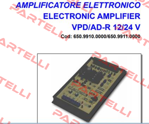 VPD/AD-R 12V  Sam Hydraulik