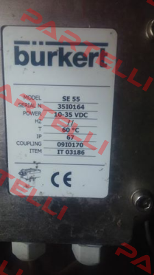 Model: SE 55,  ITEM : IT 03186 (OEM)  Burkert