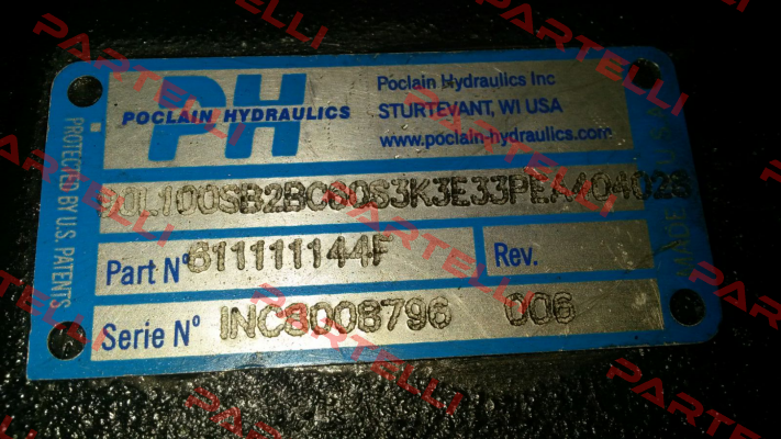 611111144F  Poclain Hydraulics