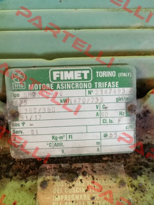 COVER FOR FIMET MOTOR MH200  Fimet