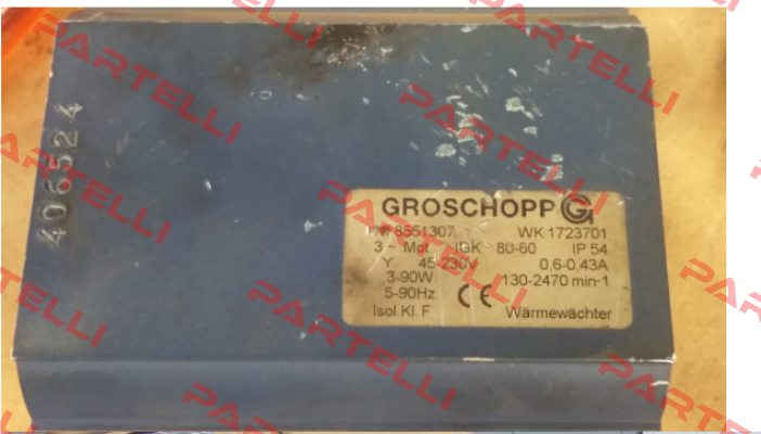 WK 1723701    NR 8551307 OEM Groschopp