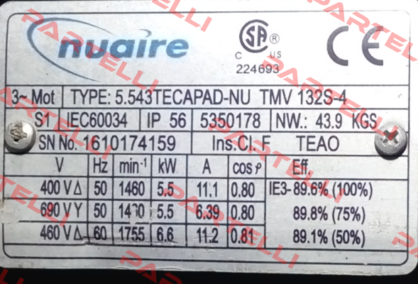 5.543TECAPAD-NU TMV 132S-4 Nuaire