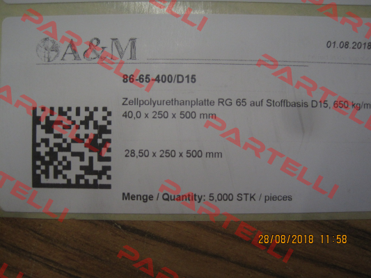 CELLASTO(R) MH24-65, RG650 ZELLIG BASF Polyurethanes