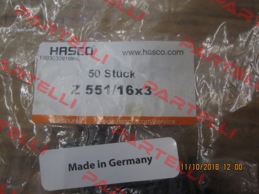 Z551 16x3 Hasco