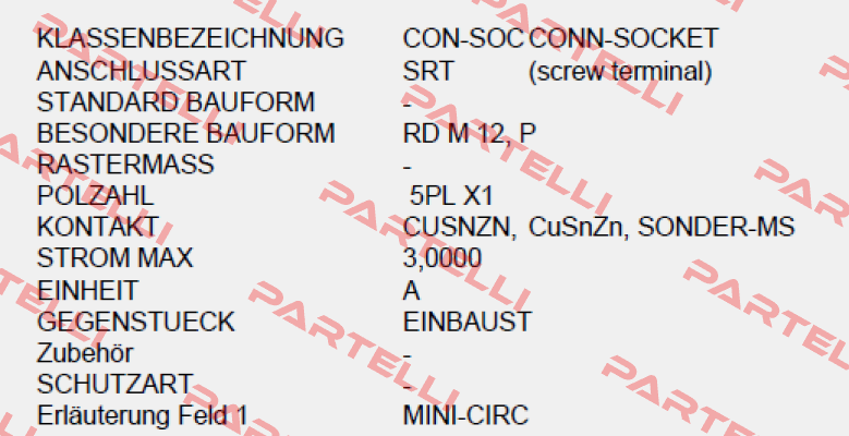 P/N: 00917116, Type: SV-BU SCH 5PL RD M12 KUPPL-BU PG 7 S713 Burkert