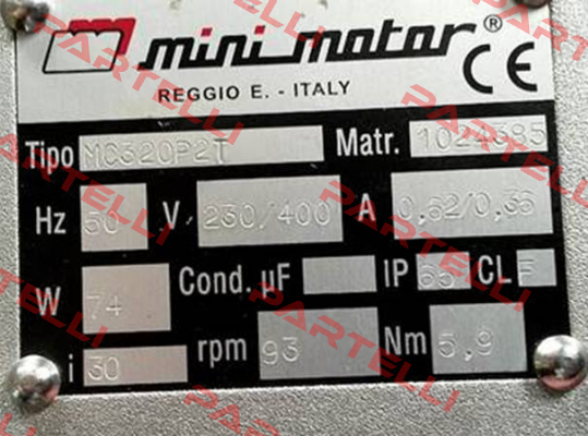 MC 320P2T Minimotor