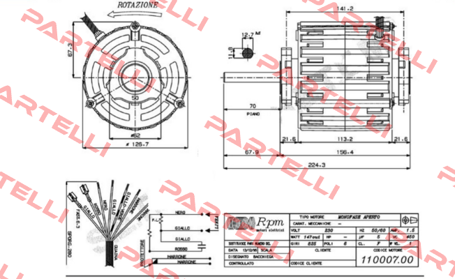 11000700 RPM - Motori elettrici