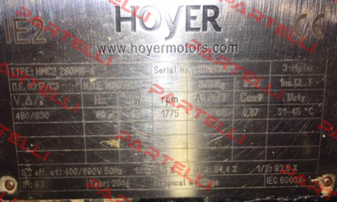 HMC2 280M - 4 pole Hoyer Motors