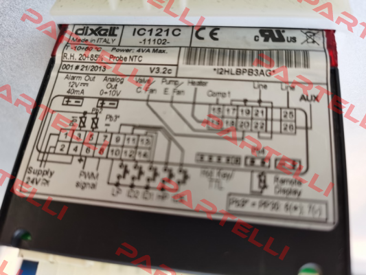 IC121C-11102 Artikelnummer: 36798800265 - old code; IC121CX - new code Dixell