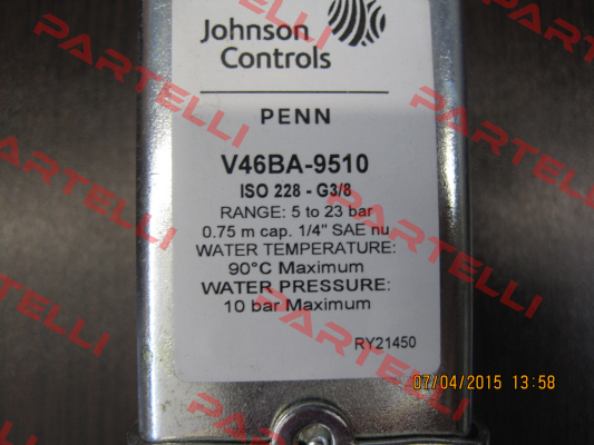 V46BA-9510  Johnson Controls