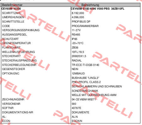 CEV65M-10356 TR Electronic