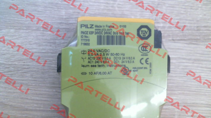 P/N: 777310 Type: PNOZ X3P 24VDC 24VAC 3n/o 1n/c 1so Pilz