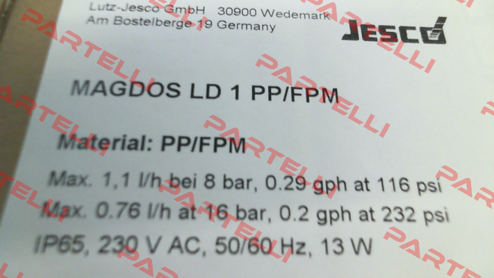 MAGDOS LD 1 PP/FPM (10241016) Jesco