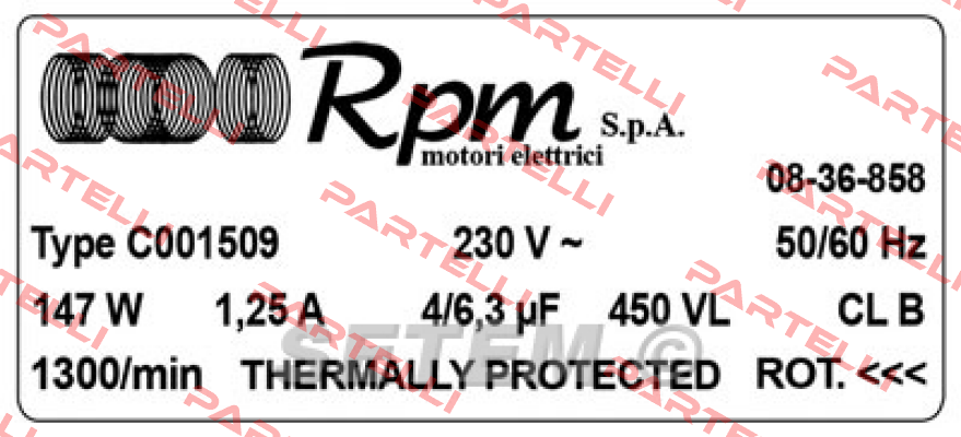 C001509 RPM - Motori elettrici