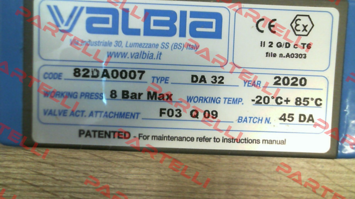 82DA0007, Type: DA 32 Valbia