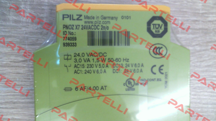 P/N: 774059 Type: PNOZ X7 24VACDC 2n/o Pilz