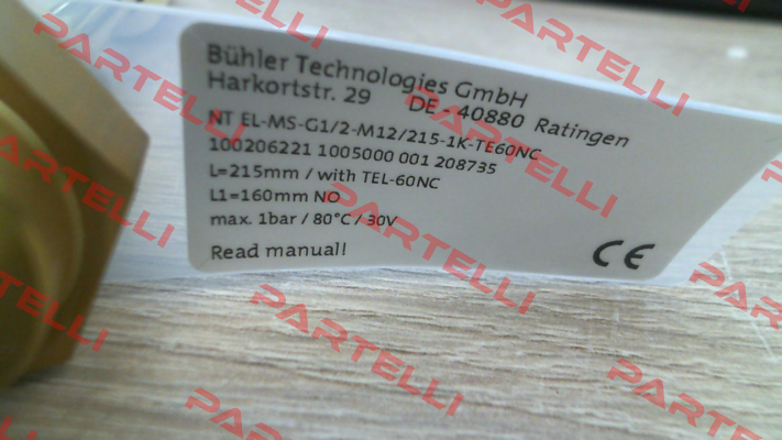 NT EL-MS-G1/2-M12/215-1K-TE60NC Bühler Technologies