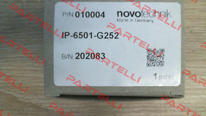 P/N: 400010004 Type: IP-6501-G252 Novotechnik