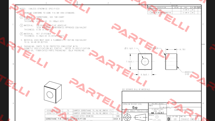 0206119-70-10-CUSTOM1  Sorbothane