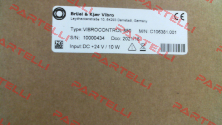 VIBROCONTROL 850 Bruel-Kjaer