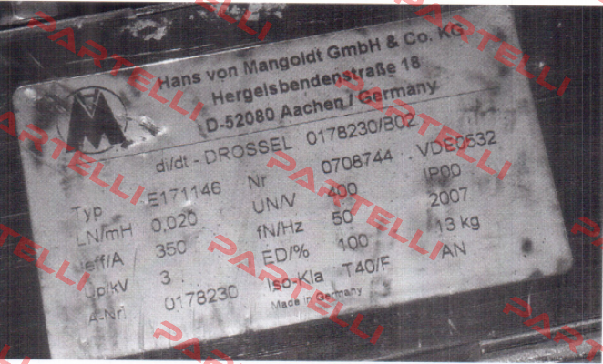 E171146  OEM  Hans von Mangoldt