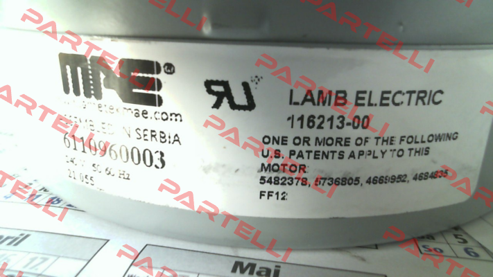 116213­-00 Lamb Electric