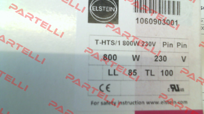 1060903001 / T-HTS/1 800W 230V Elstein