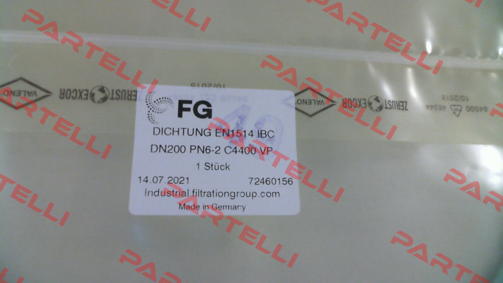 Gasket EN1514 IBC DN200 MAHLE