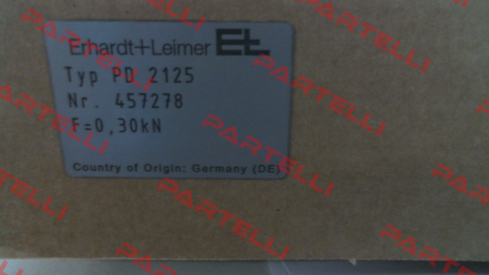 00457278 / PD 2125 Erhardt Leimer