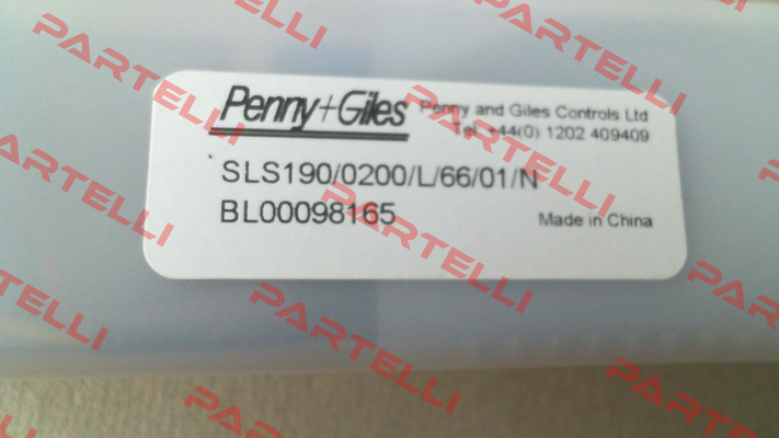 SLS190/0200/L/66/10/N Penny & Giles