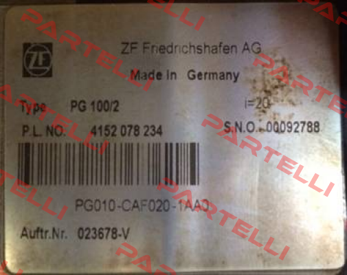 PG 100/2  ZF Friedrichshafen