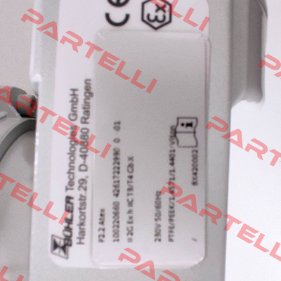 4261722299000 / P2.2 Atex II 2G Ex h IIC T3/T4 Gb X Bühler Technologies