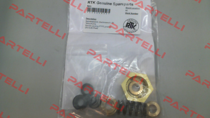 Gasket kit for MV 5291-P (17092402/010) RTK Regeltechnik