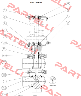 Pos. No. 14 For YPA 50 Divert  Bardiani Valvole