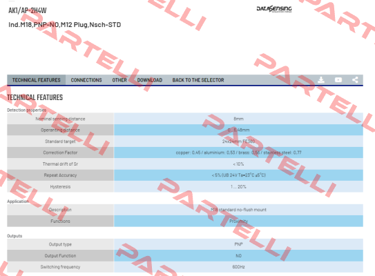 AK1/AP-2H4W Micro Detectors / Diell