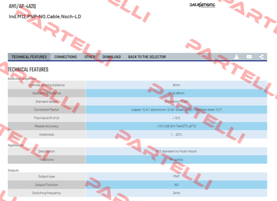 AM1/AP-4A2Q Micro Detectors / Diell