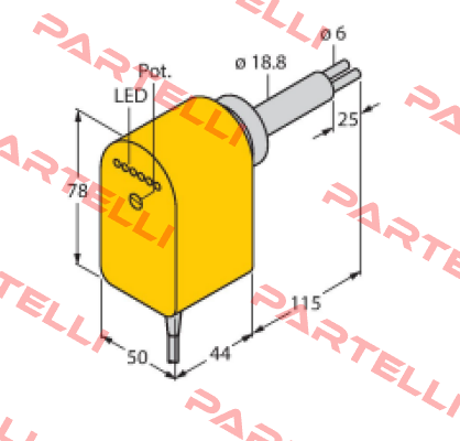 FCS-HA2P-VRX/24VDC/AL115 6M Turck