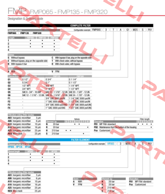 FMP-065-1-B-A-G1-A16-N-P01 MP Filtri