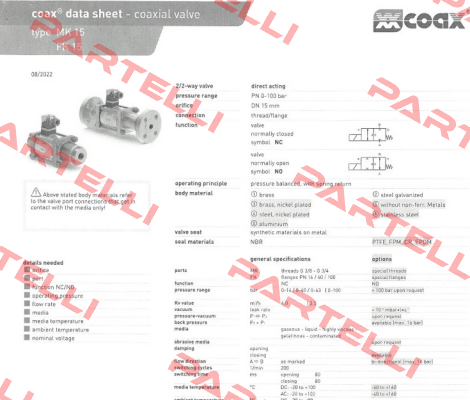 MK 15 NC Coax