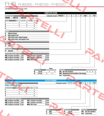 FHB-135-1-B-A-F1-A10-N-P01 MP Filtri