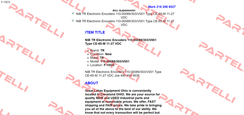 110-00089 TR Electronic