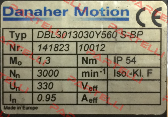 DBL3-0130-30-Y-560-SBP Danaher Motion