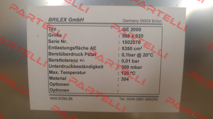 1005-9309-00 / GE/586X920 Brilex