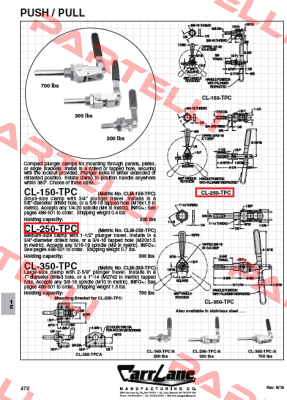 CL-250-TPC Carr Lane