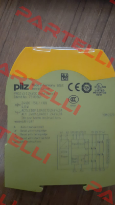 P/N: 751105 Type: PNOZ s5 C 24VDC 2 n/o 2 n/o t Pilz