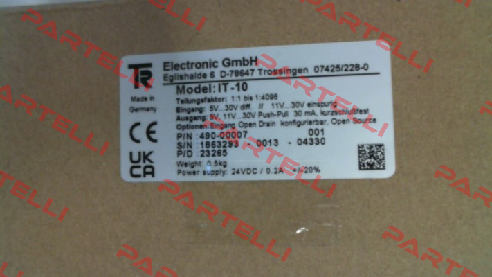 490-00007 TR Electronic